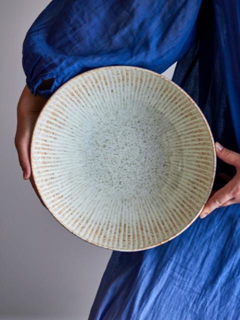 Bloomingville Fleur Bowl, Nature, Stoneware