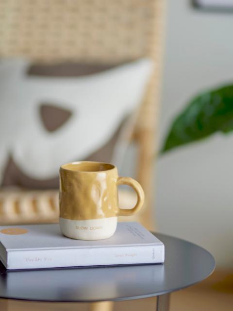 Bloomingville Neo Mug, Yellow, Stoneware, 2-Pack