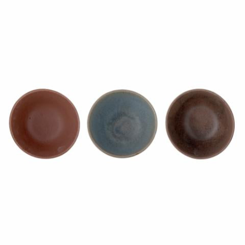 Bloomingville Aster Bowl, Brown, Stoneware, 3-Pack