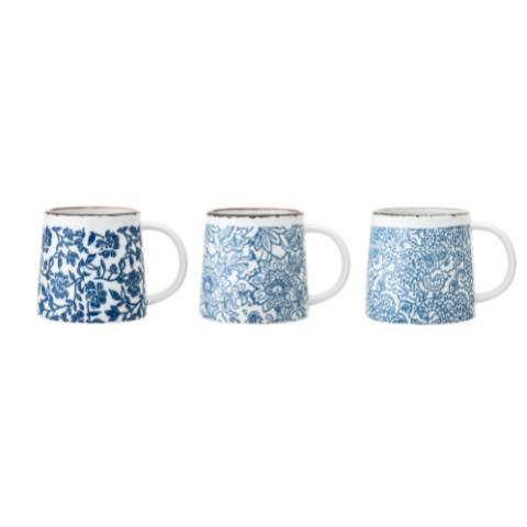 Bloomingville Molly Mug, Blue, Stoneware, 6-Pack