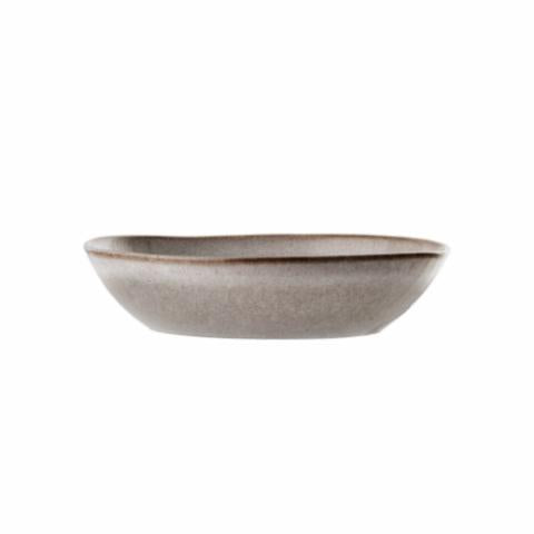 Bloomingville Sandrine Plate Deep, Nature, Stoneware, 2-Pack