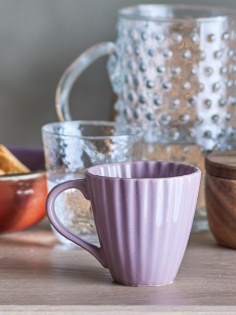 Bloomingville Latina Mug, Rose, Stoneware, 6-Pack