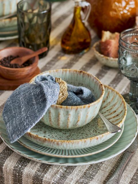 Bloomingville Fleur Bowl, Nature, Stoneware, 2-Pack