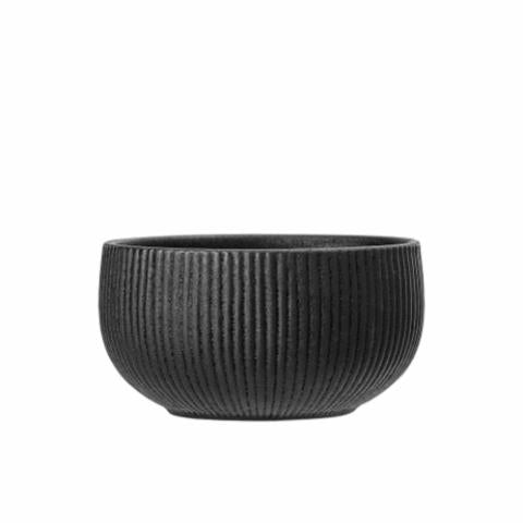 Bloomingville Neri Bowl, Black, Stoneware, 6-Pack