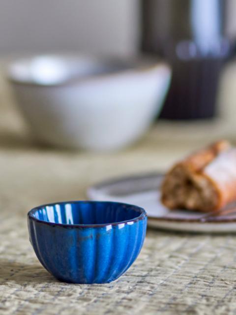 Bloomingville Latina Bowl, Blue, Stoneware, 6-Pack