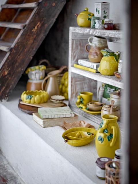 Bloomingville Limone Bowl, Yellow, Stoneware