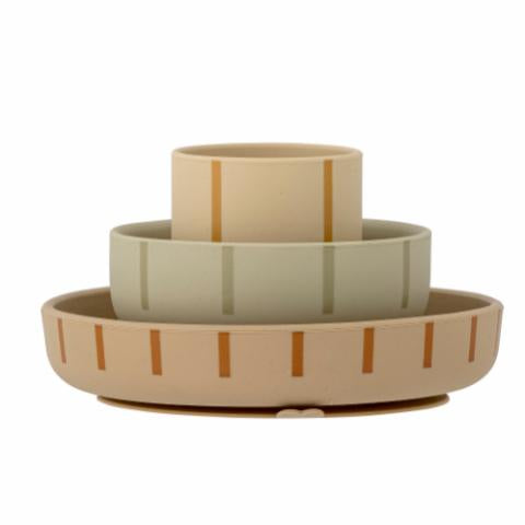 Bloomingville Levi Tableware Set, Green, Silicone
