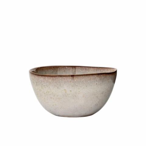 Bloomingville Sandrine Bowl, Nature, Stoneware, 2-Pack