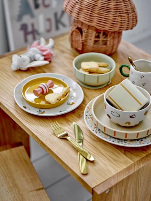 Bloomingville Levi Tableware Set, Green, Silicone