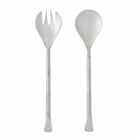 Bloomingville Kinnie Salladsbestick, Silver, Stainless Steel