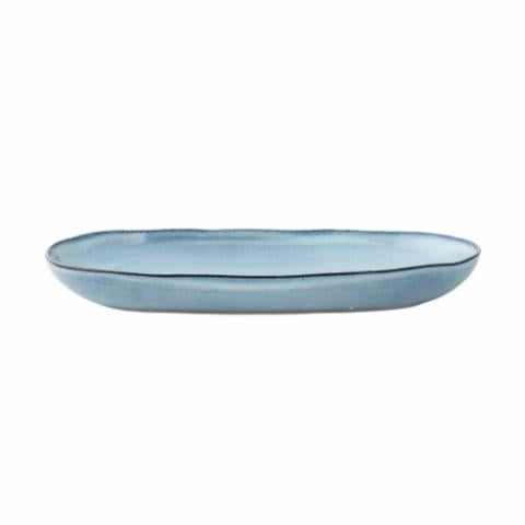 Bloomingville Sandrine Serving Plate, Blue, Stoneware