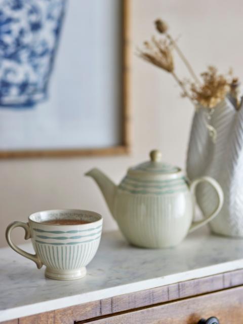 Bloomingville Maple Mug, Green, Stoneware, 6-Pack