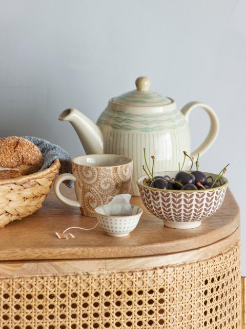 Bloomingville Maple Bowl, Green, Stoneware, 6-Pack