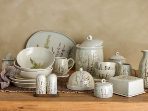 Bloomingville Bea Bowl, Nature, Stoneware, 6-Pack