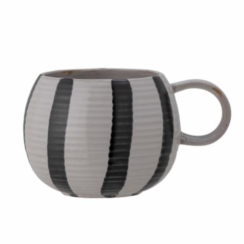Bloomingville Serina Mug, Black, Stoneware, 6-Pack