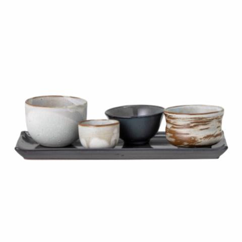 Bloomingville Masami Sushi Set, White, Stoneware
