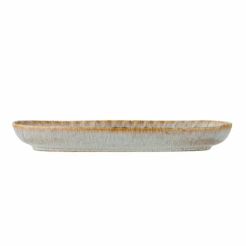 Bloomingville Fleur Serving Plate, Nature, Stoneware, 2-Pack