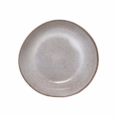 Bloomingville Sandrine Plate Deep, Nature, Stoneware, 2-Pack