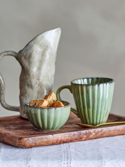 Bloomingville Latina Bowl, Green, Stoneware, 6-Pack