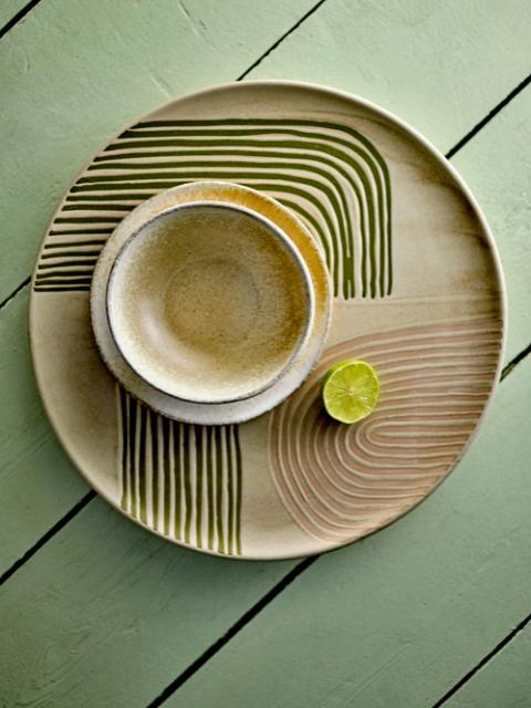 Bloomingville Amica Serving Plate, Rose, Stoneware
