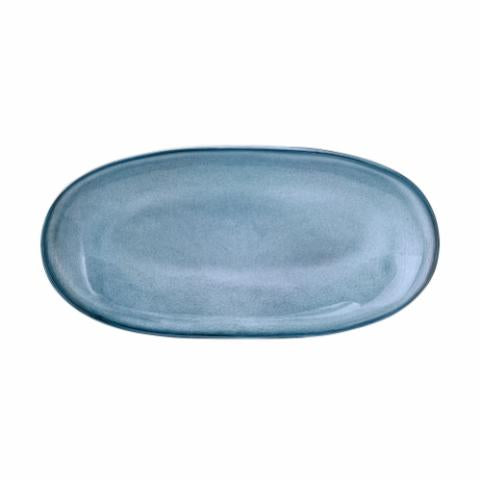 Bloomingville Sandrine Serving Plate, Blue, Stoneware