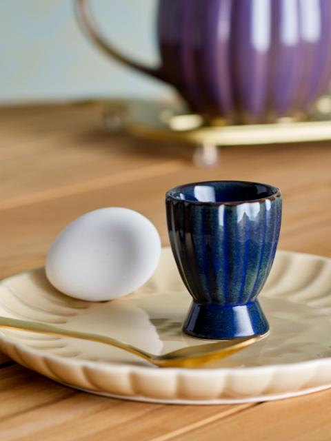 Latina Egg Cup, Blue, Stoneware, 6-Pack