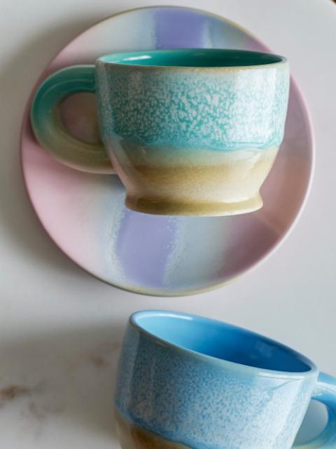 Bloomingville Safie Mug, Green, Stoneware, 6-Pack