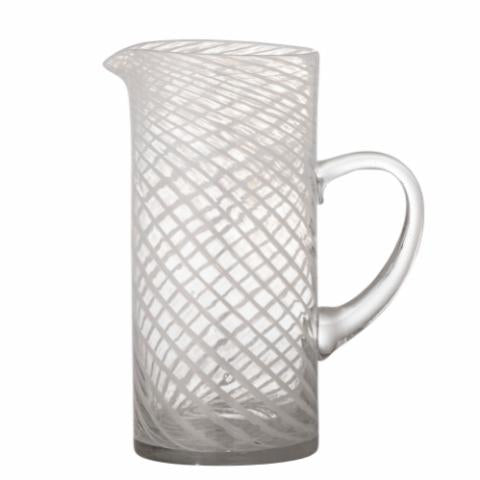 Bloomingville Sakhi Jug, White, Glass