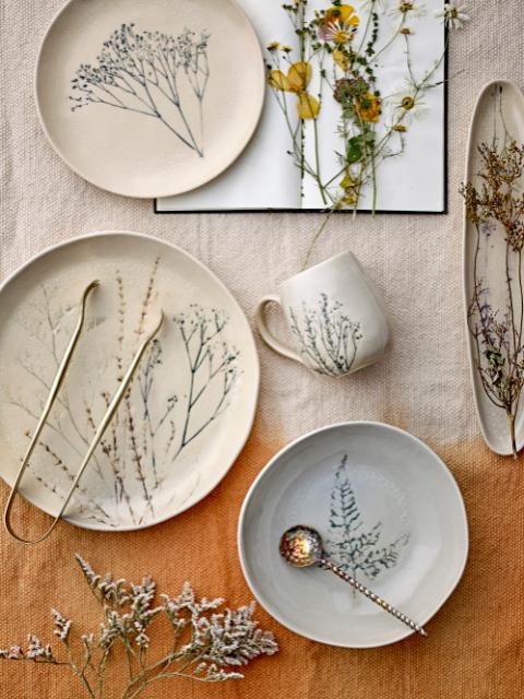 Bloomingville Bea Mug, Nature, Stoneware, 6-Pack