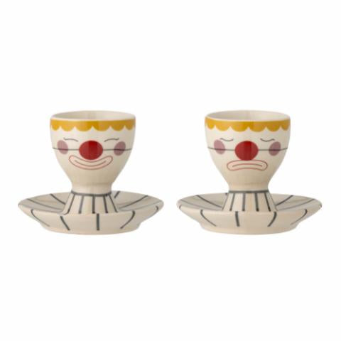 Fizbo Egg Cup, Nature, Stoneware , 4-Pack