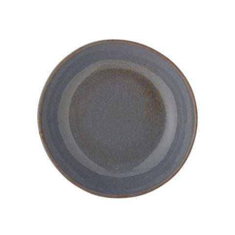 Bloomingville Sandrine Plate Deep, Grey, Stoneware, 2-Pack