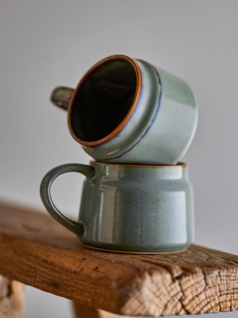 Bloomingville Pixie Mug, Green, Stoneware, 6-Pack