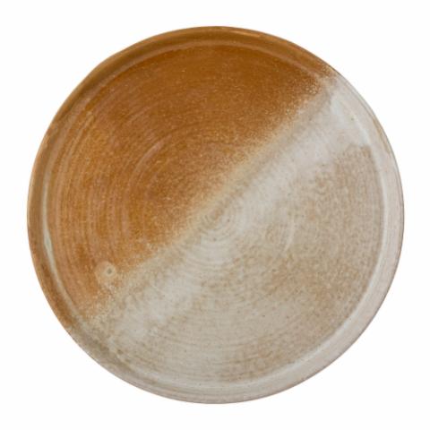 Bloomingville Dahlia Serving Plate, Brown, Stoneware