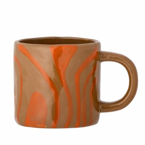 Bloomingville Ninka Mug, Orange, Stoneware, 6-Pack