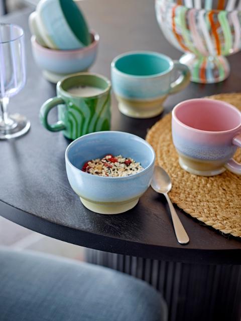 Bloomingville Ninka Mug, Green, Stoneware, 6-Pack