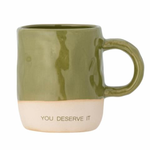 Bloomingville Neo Mug, Green, Stoneware, 2-Pack