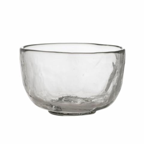 Bloomingville Lenka Bowl, Clear, Recycled Glass, 2-Pack