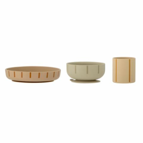 Bloomingville Levi Tableware Set, Green, Silicone