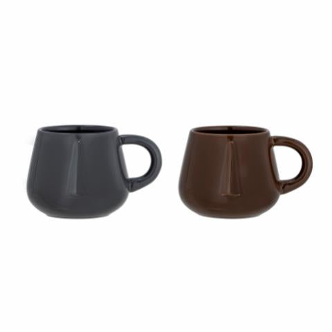Bloomingville Noela Mug, Brown, Stoneware, 6-Pack