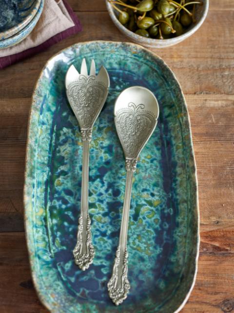 Bloomingville  Salad Servers, Brass, Brass