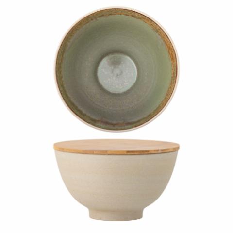 Bloomingville Lee Bowl w/Lid, Nature, Stoneware