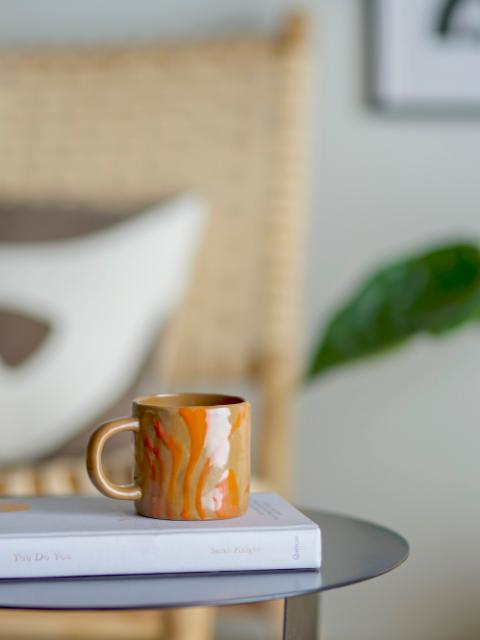 Bloomingville Ninka Mug, Orange, Stoneware, 6-Pack