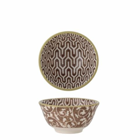 Bloomingville Maple Bowl, Brown, Stoneware, 6-Pack