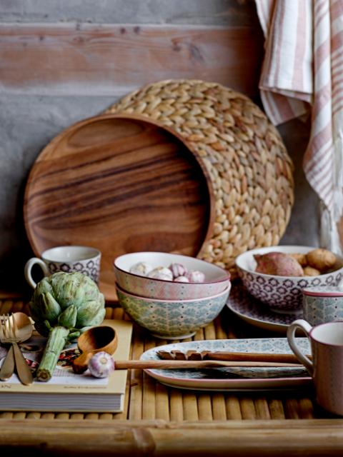 Bloomingville Maya Bowl, Purple, Stoneware, 3-Pack