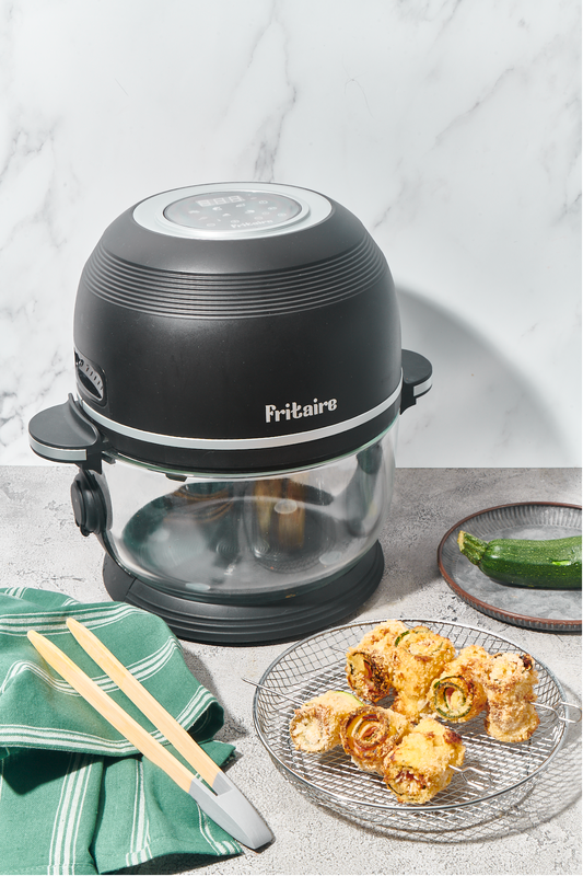 Fritaire Air Fryer med 4,8 Lglasskål Svart
