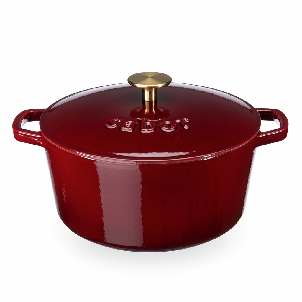 Sabor - Gjutjärnsgryta - 4,4 l - Zinfandel/Mässing