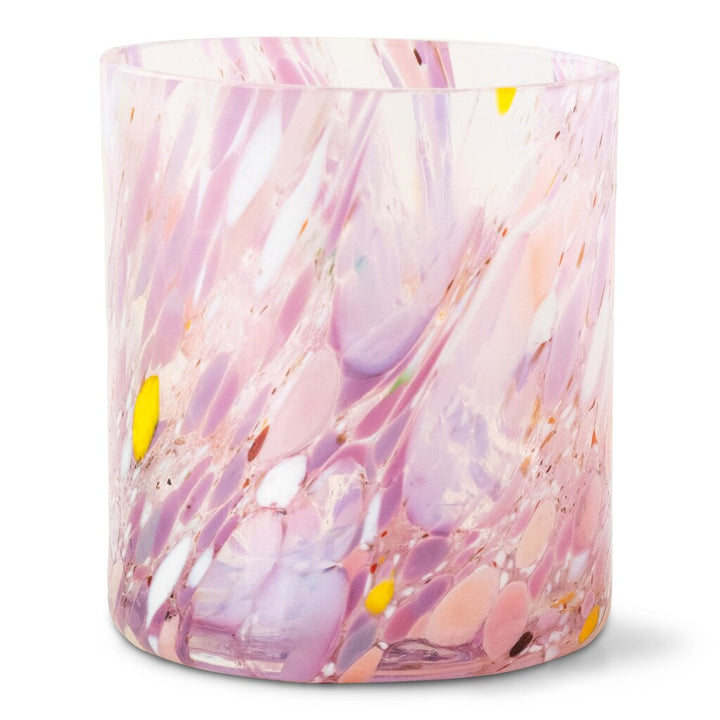 Magnor - Swirl dricksglas/lykta rosa multi 35 cl