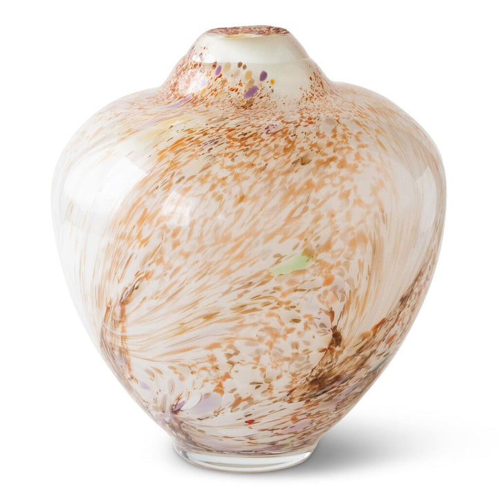 Magnor - Unik skulptur konstglas brun multi stor 31 cm