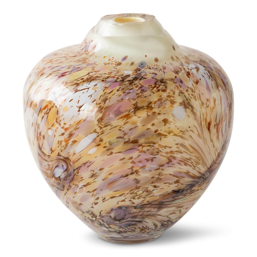 Magnor - Unik skulptur konstglas brun multi medium 24 cm