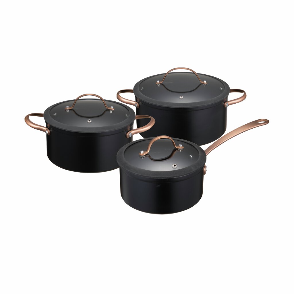 Modern House - Black Copper - Grytset s/3 - 1,5/ 3/ 4,9 l